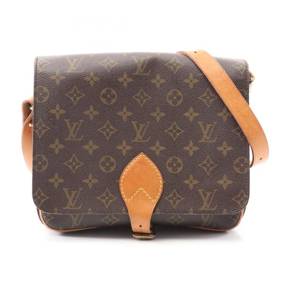 LOUIS VUITTON Brown Monogram Leather Shoulder Bag - Picture 1 of 13